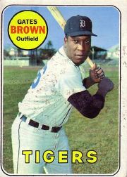 1969 Topps Baseball Cards      256     Gates Brown